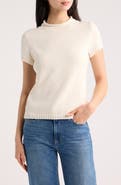 Reformation Solene Organic Cotton Short Sleeve Sweater