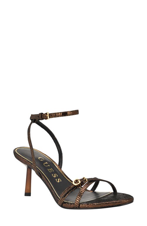 Guess Connee Ankle Strap Sandal In Multi