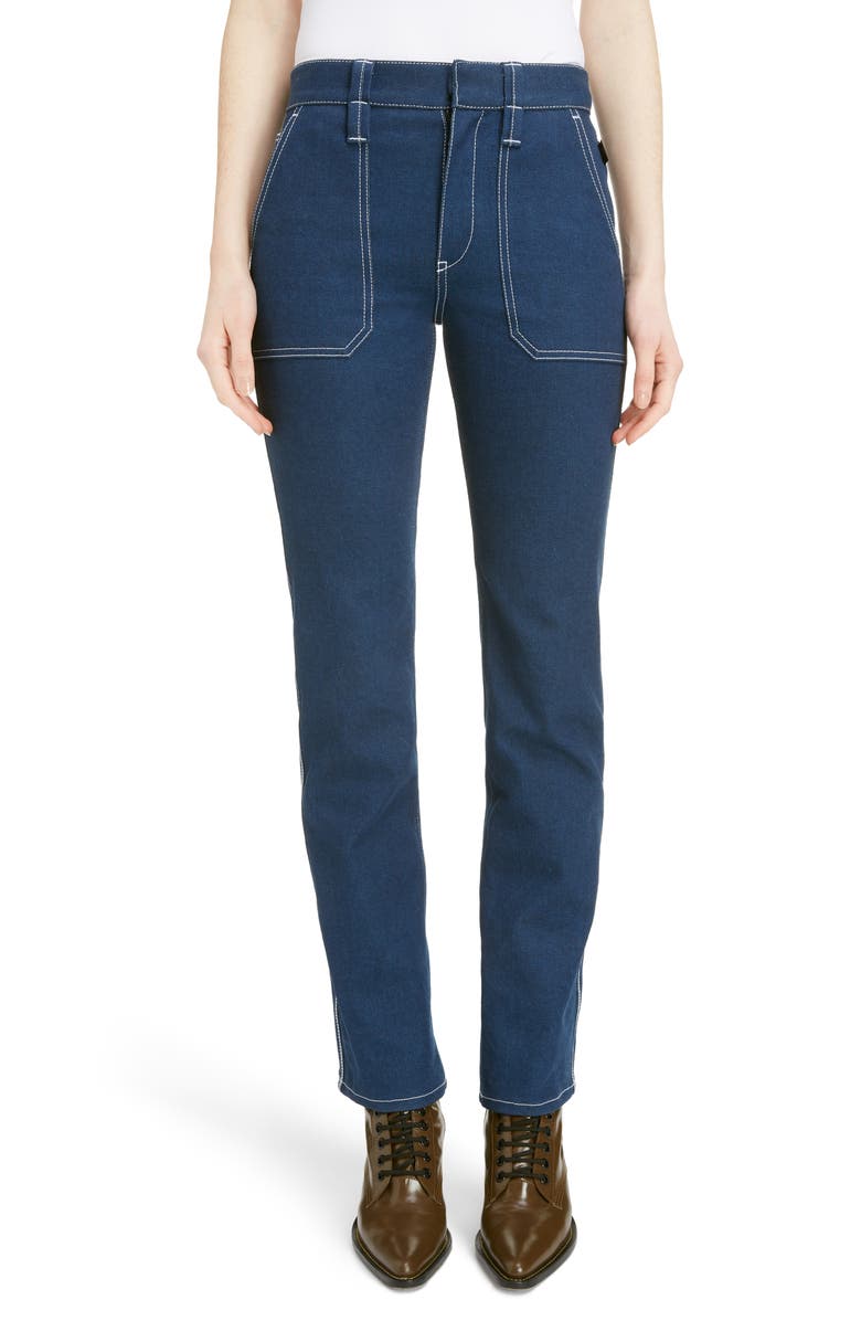 Chloé Slim Straight Leg Jeans, Main, color,