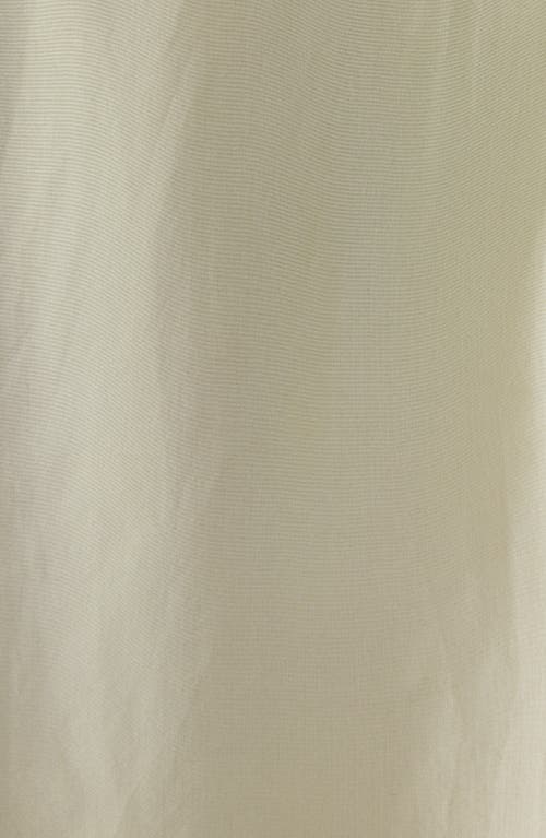 Chloé Ruffle Balloon Sleeve Silk Button-up Shirt In Powder Yellow