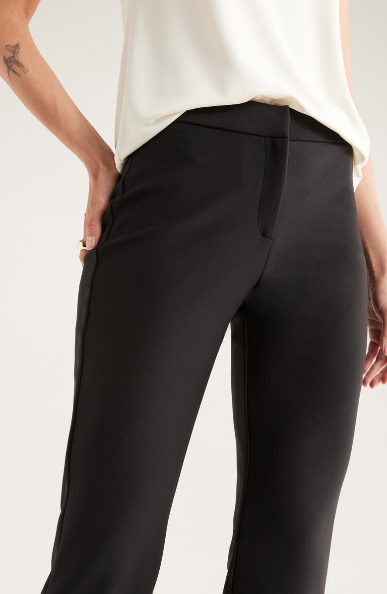 NORDSTROM RACK Essential Stretch Ponte Pants, Alternate, color, Black