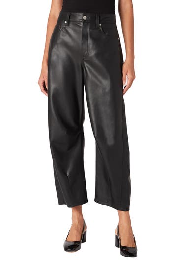 BLANKNYC BLANKNYC BARREL LEG FAUX LEATHER PANTS 