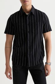 AG Mason Striped Short Sleeve Work Shirt