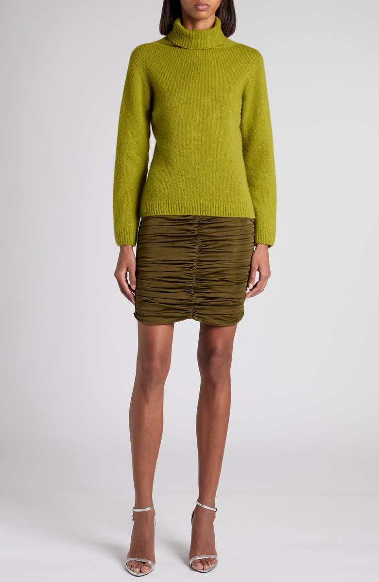 TOM FORD Cashmere & Silk Turtleneck Sweater, Alternate, color, Fg300 Acid Green