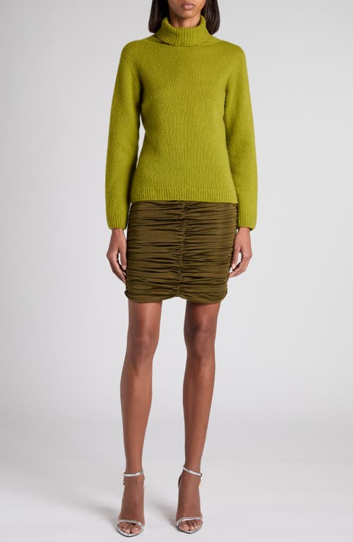 Tom Ford Cashmere & Silk Turtleneck Sweater In Green