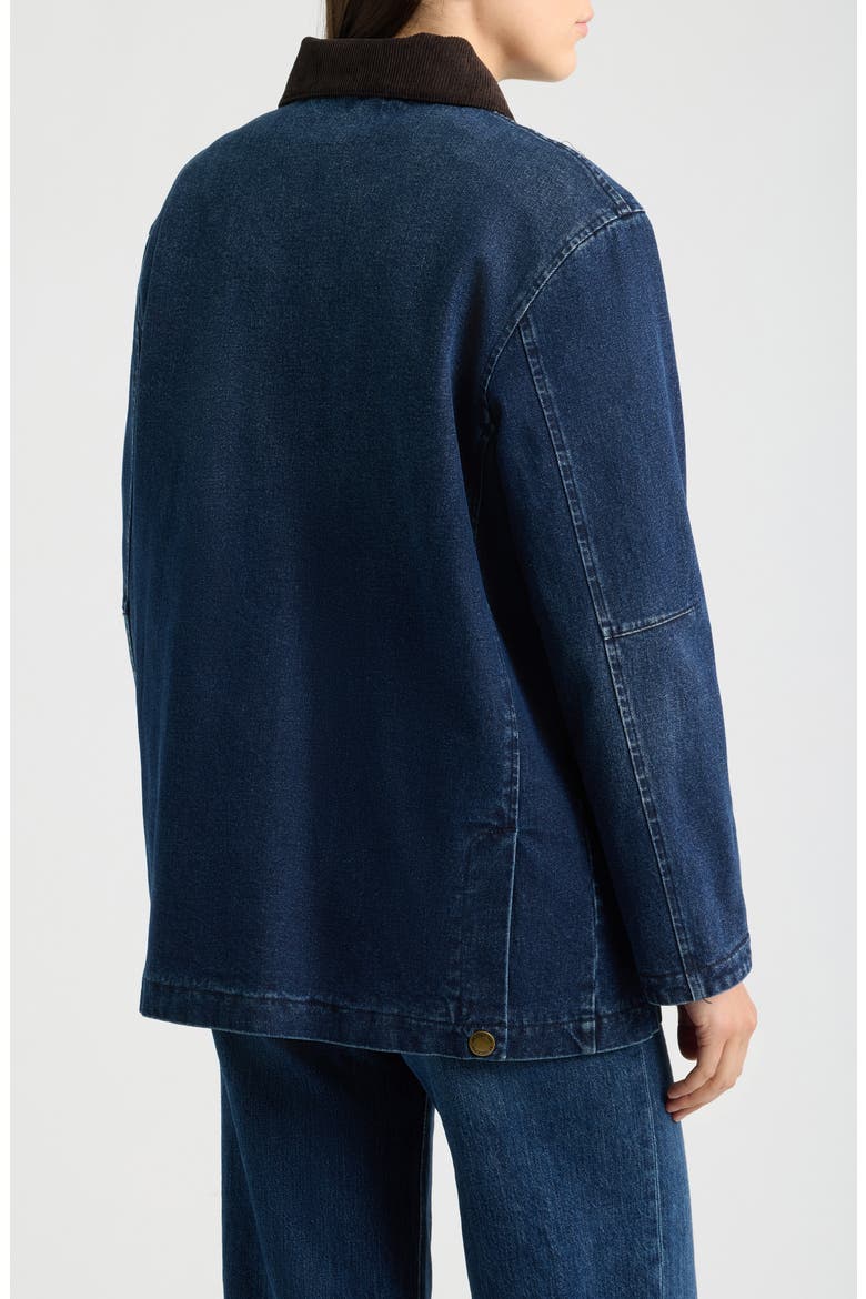 Cascades Denim Barn Coat, Alternate, color, DARK WASH