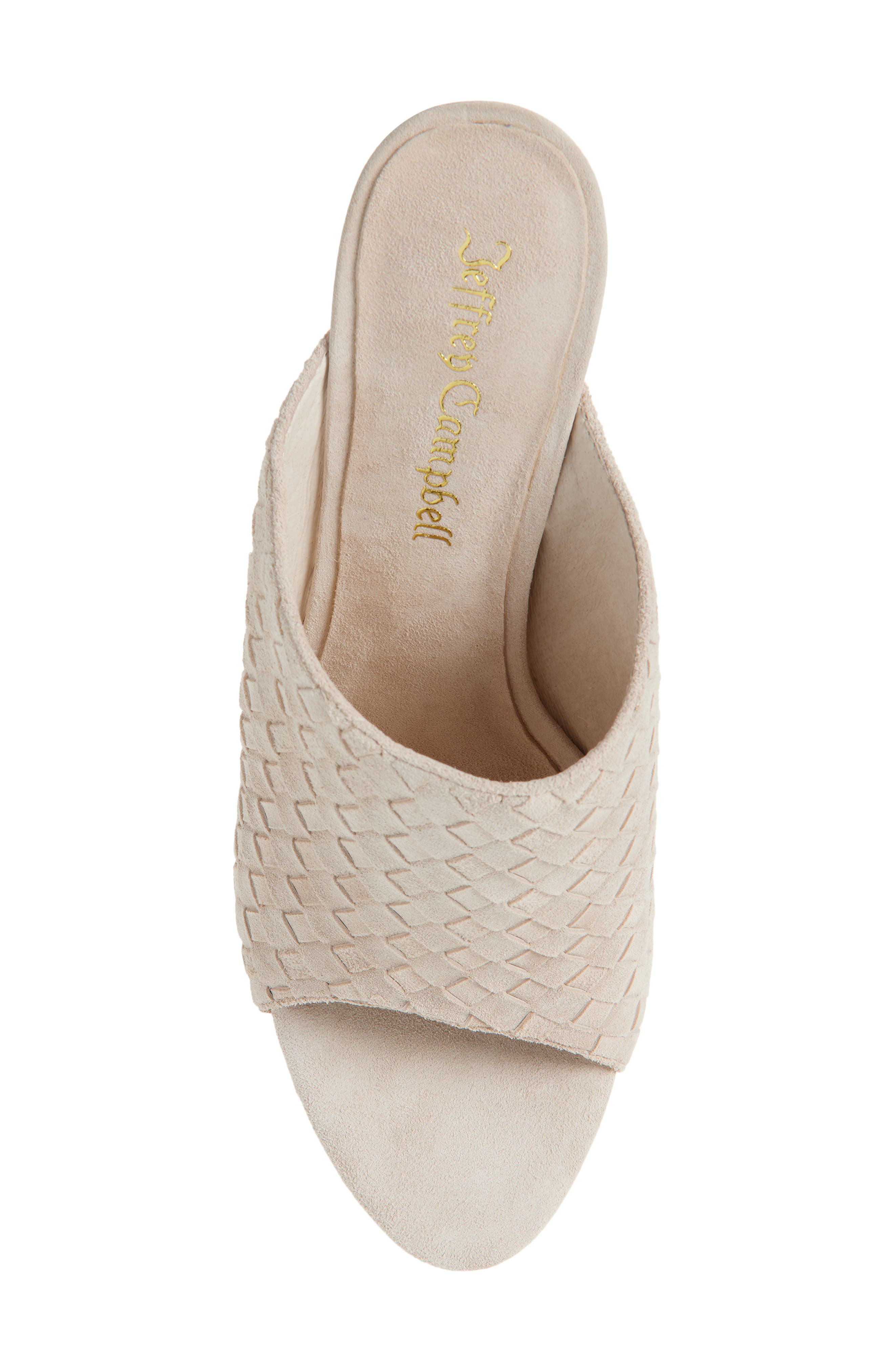 Bonsoir Slide Sandal, Alternate, color, BONE SUEDE
