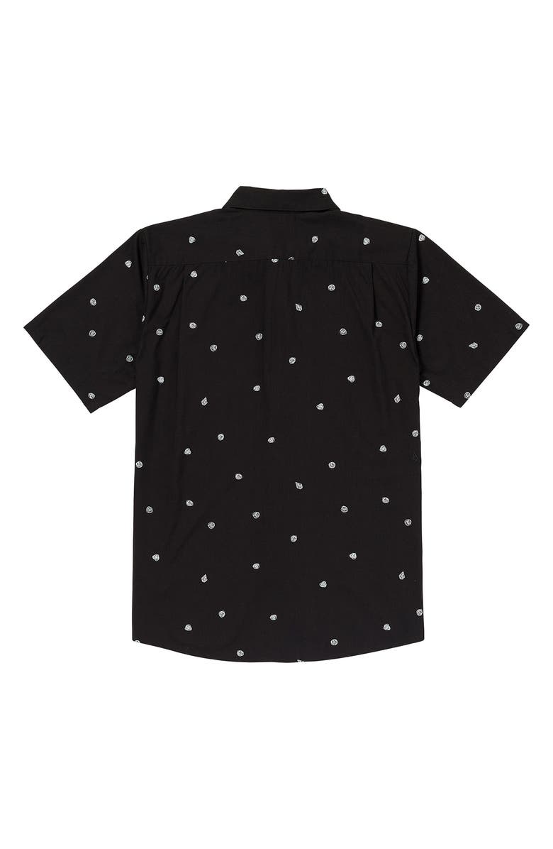 Volcom Interstones Short Sleeve Button-Up Shirt, Alternate, color, 