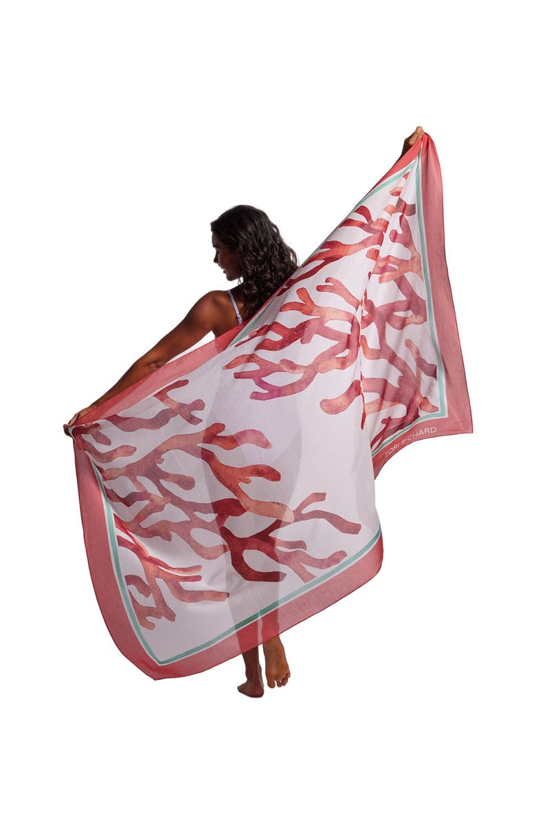 Tori Richard Atolltally Cool Pareo, Main, color, Wine