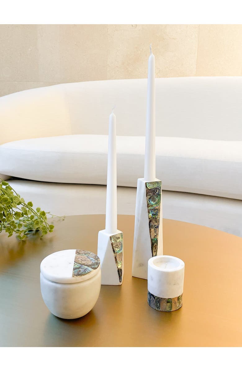 Anaya Rainbow Pearl Marble Candle Holder, Alternate, color, 