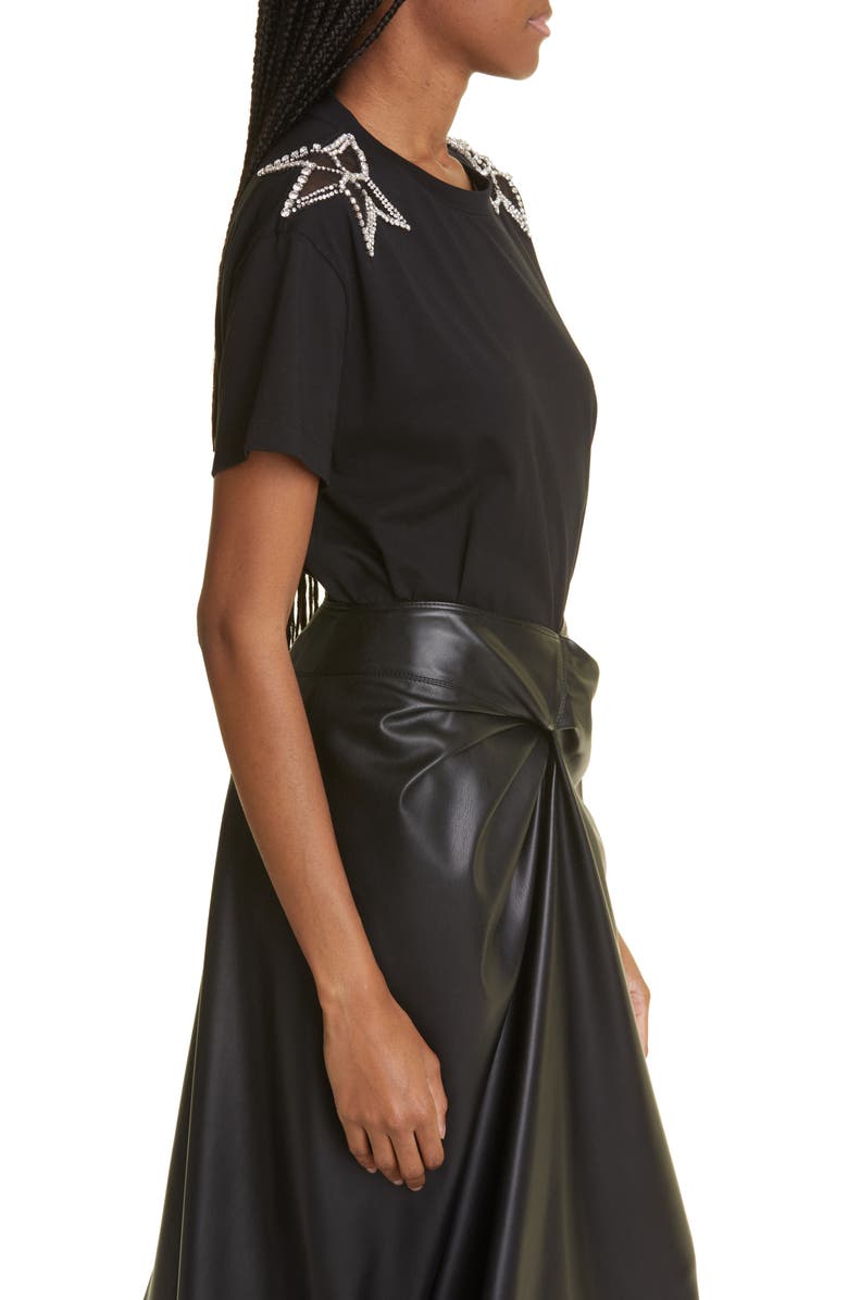 Stella McCartney Embellished Star Cotton T-Shirt, Alternate, color,