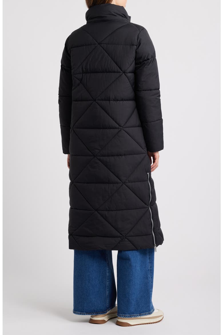 Quilted Puffer Coat with Removable Hood, Alternate, color, BLACK