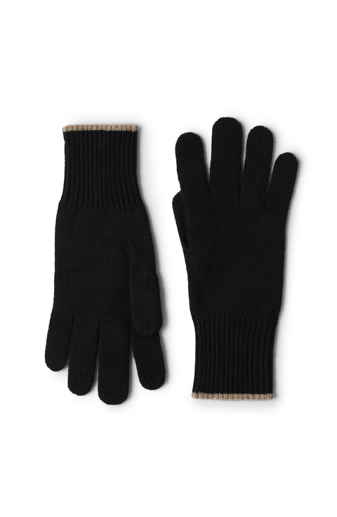 Cashmere knit gloves