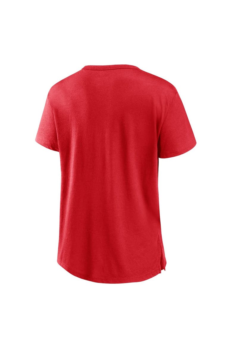 Women's Fanatics Branded Red Wisconsin Badgers Tie Breaker T-Shirt, Alternate, color, Red