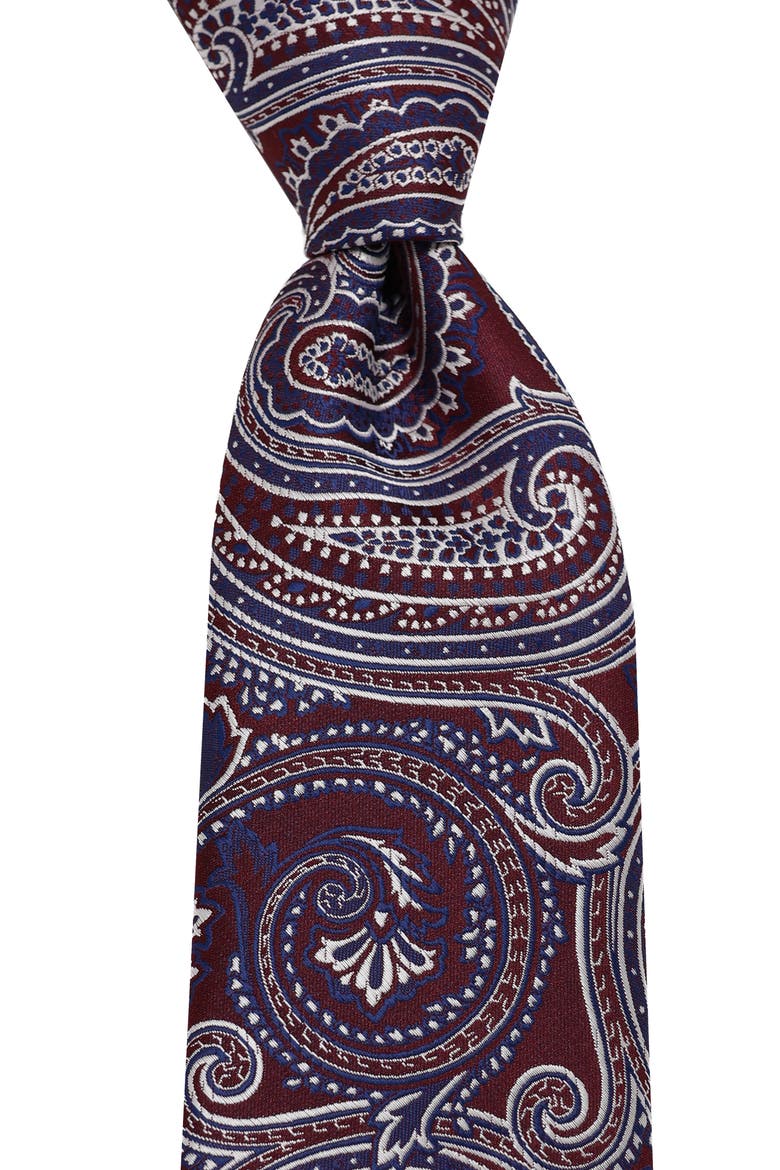 Paisley Tie, Alternate, color, BURGUNDY