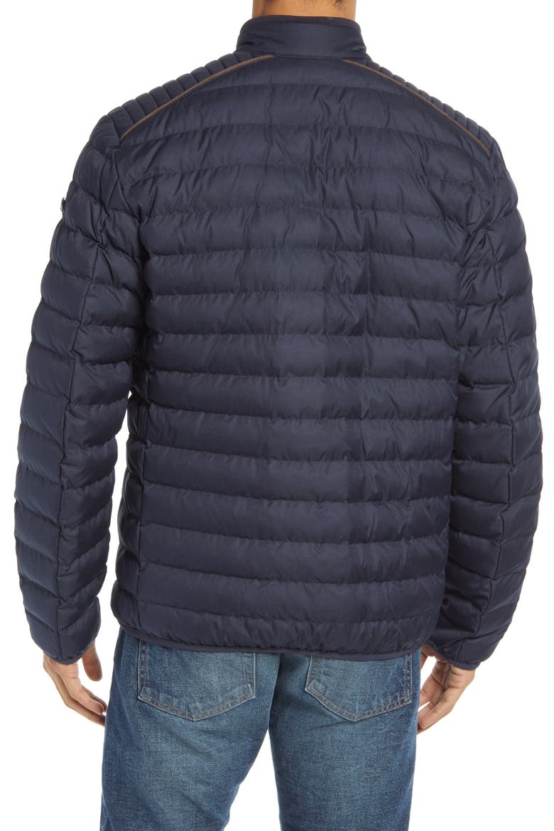 Craig Water Repellent Quilted Jacket, Alternate, color, NAVY