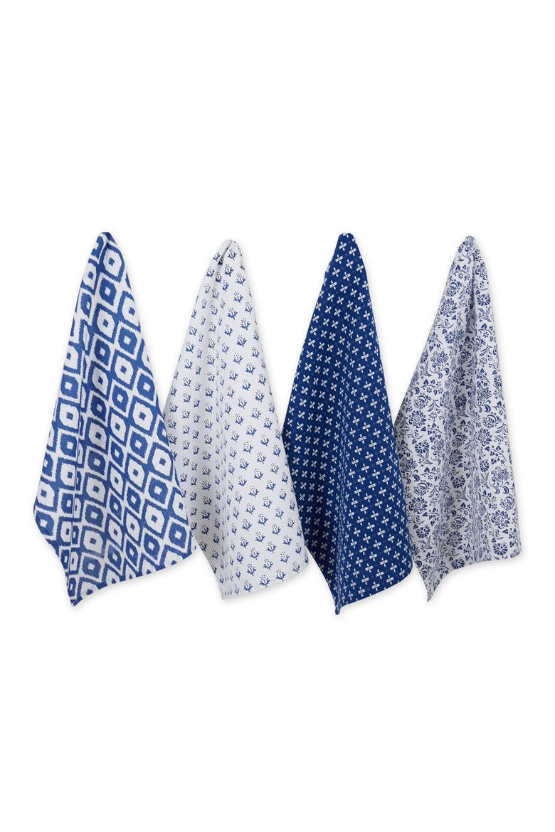 Blue Market Assorted Dishtowel Set/4, Main, color, Blue Market