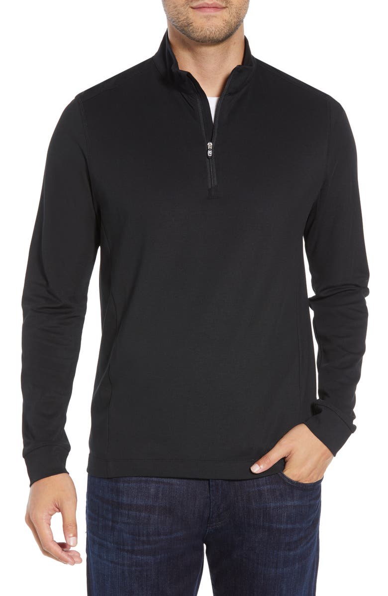 Cutter & Buck Advantage Regular Fit DryTec Mock Neck Pullover, Main, color, 