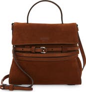 Moschino Tie Me Suede Handbag