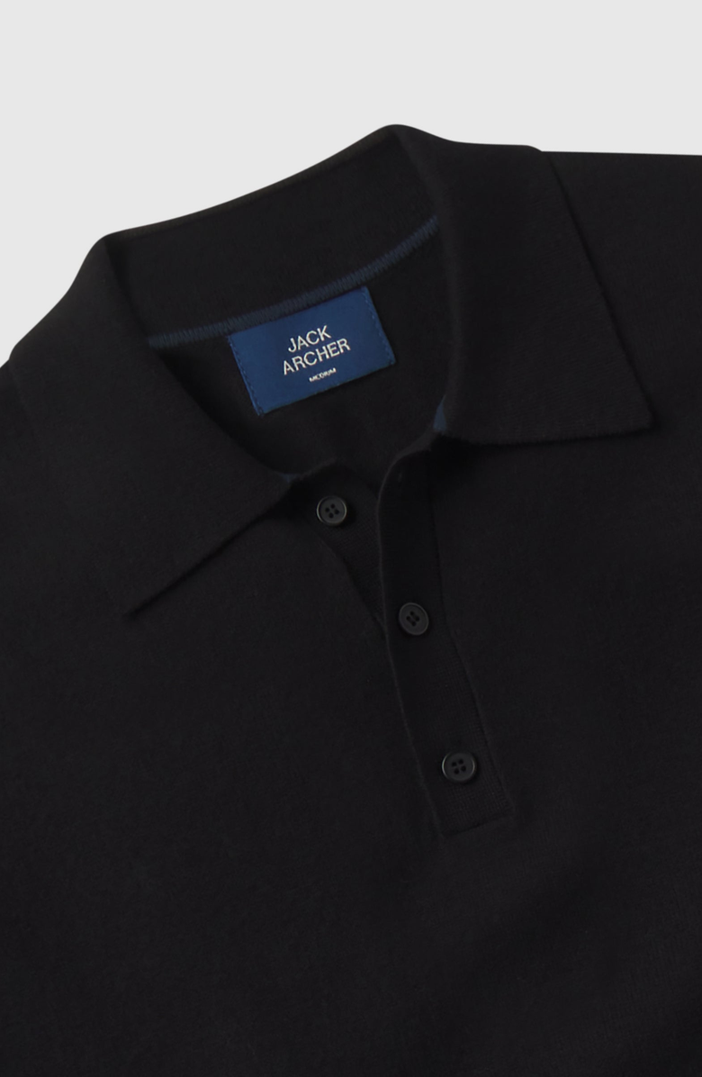 Jack Archer Legacy Resort Polo, Alternate, color, True Black