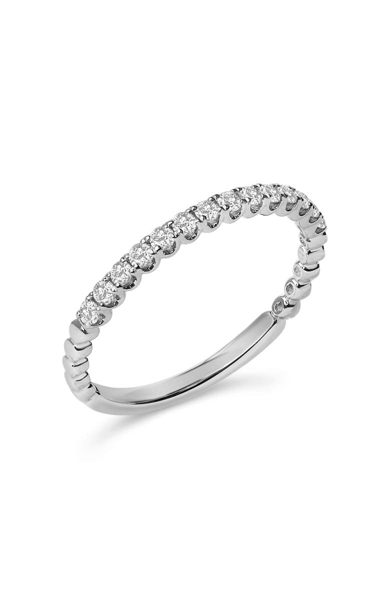 Haus of Brilliance 14K Gold 1/4 Cttw Round Diamond Prong Set Wedding Band, Alternate, color, White