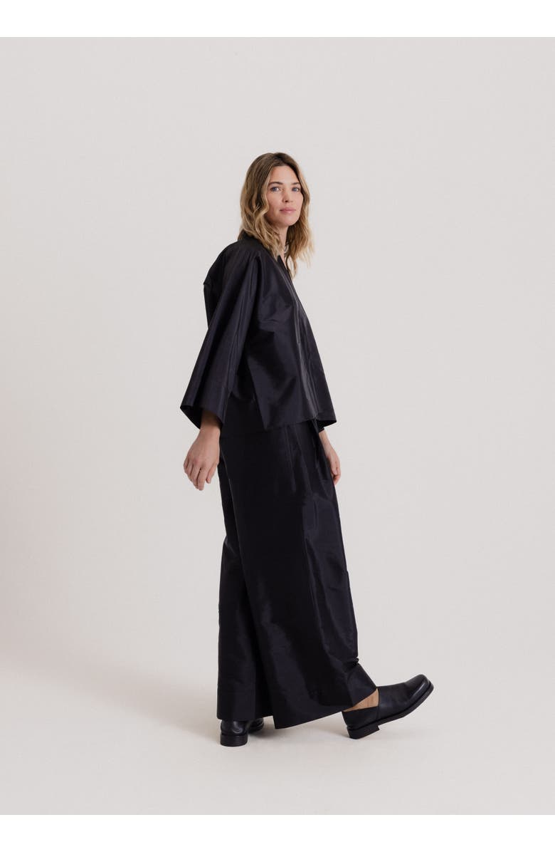 Alas Wide Pleated Pants, Alternate, color, Black
