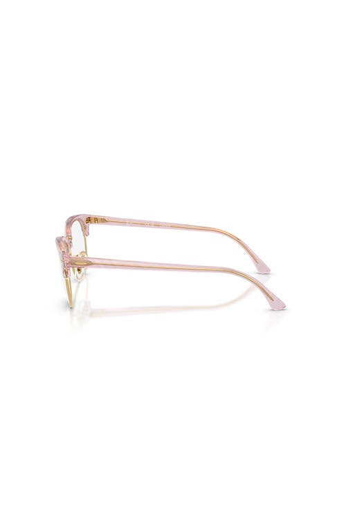 Ray Ban Ray-ban 51mm Square Optical Glasses In Brown