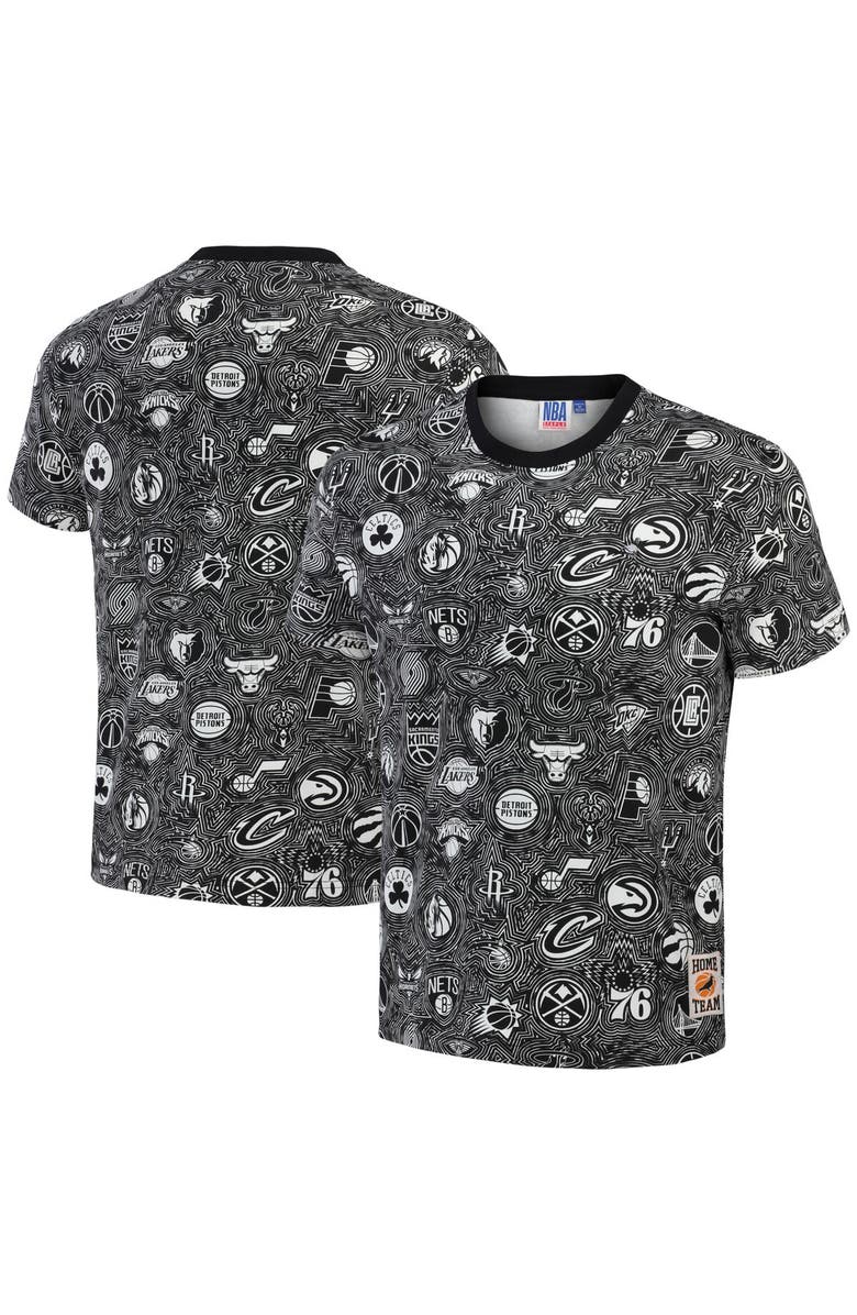 STAPLE Men's NBA x Staple Black All Teams Fusion T-Shirt, Main, color, 