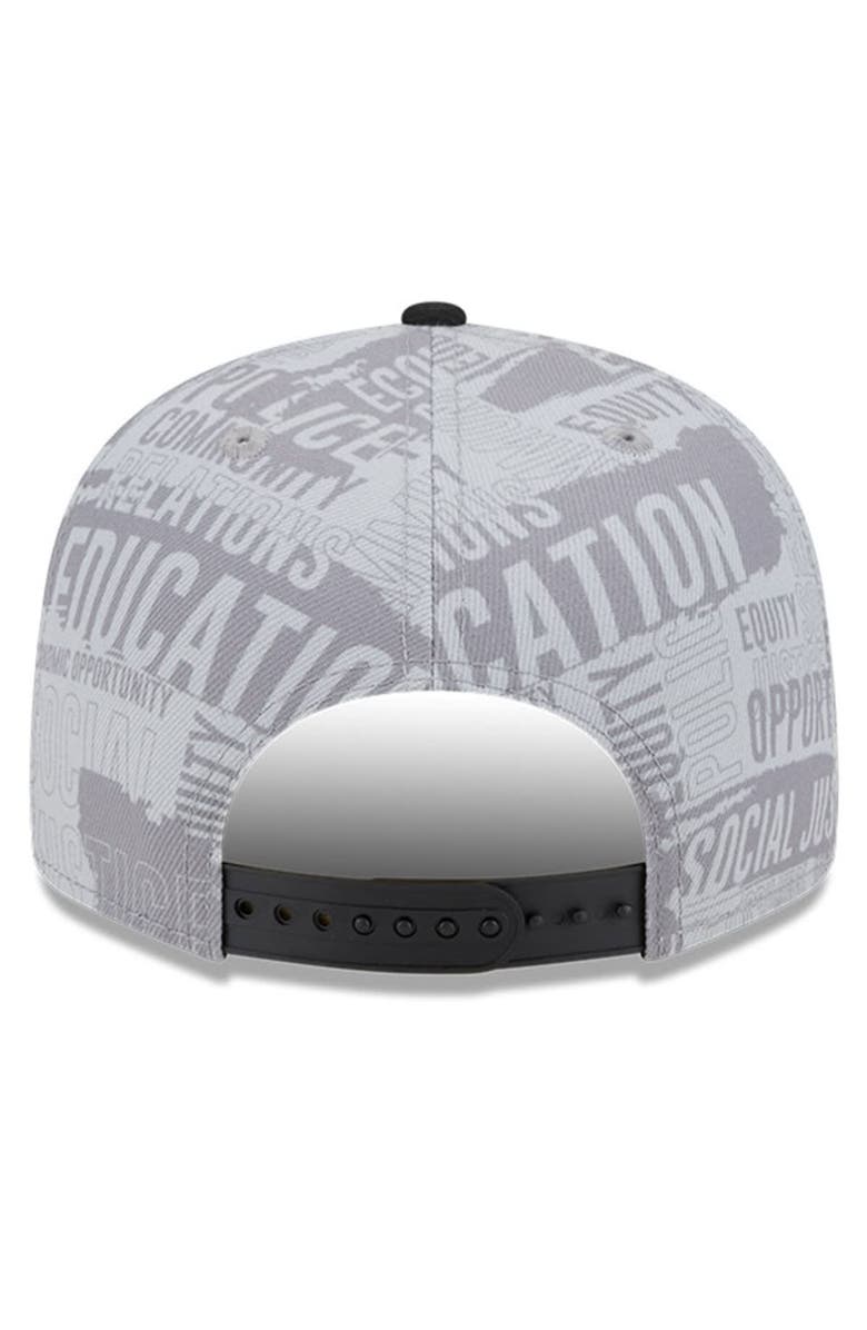 New Era Men's New Era Gray/Black New York Giants 2023 Inspire Change 9FIFTY Snapback Hat, Alternate, color,