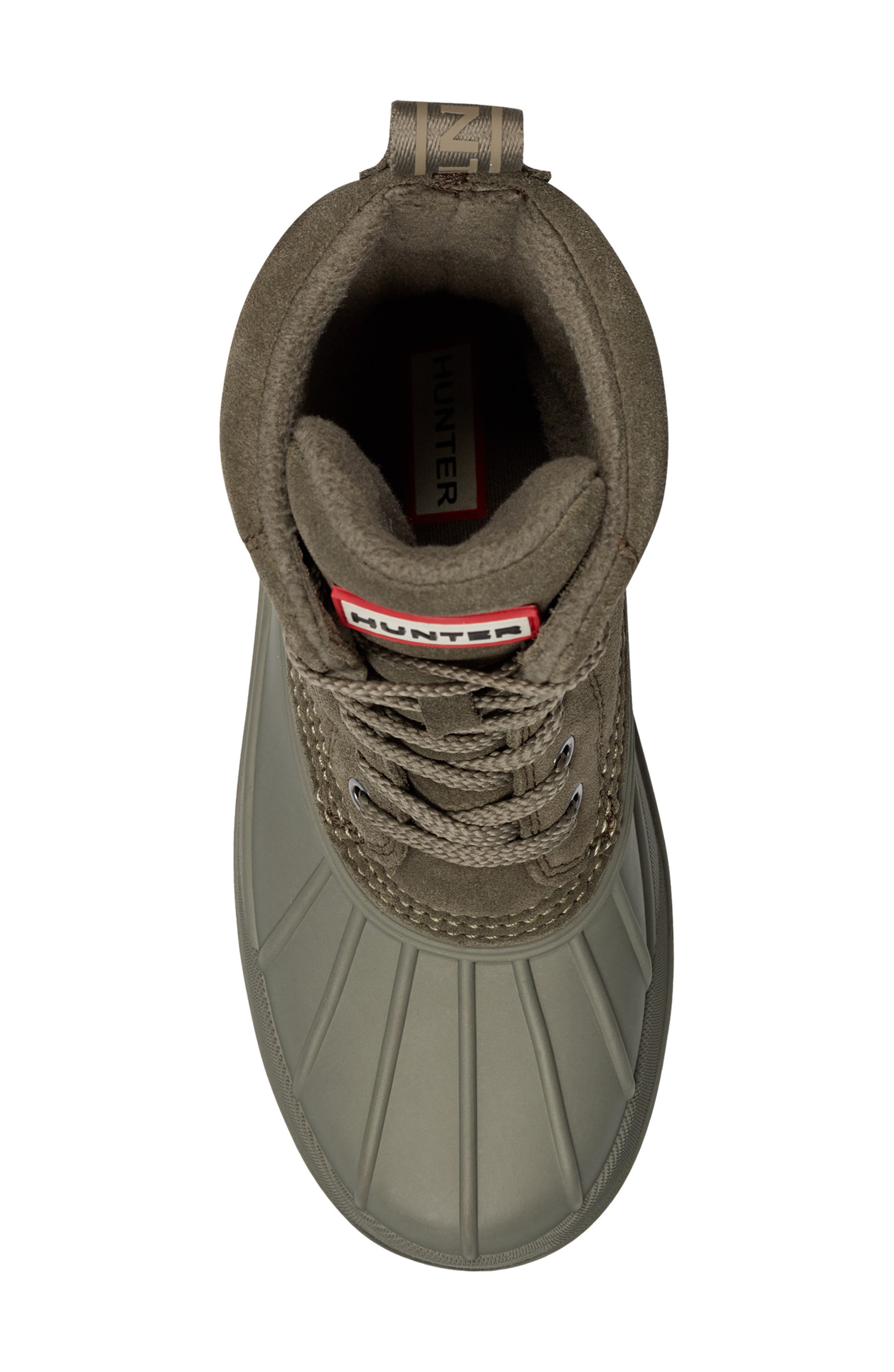 Hunter Sussex Insulated Waterproof Duck Boot, Alternate, color, Loch Olive/ Loch Olive