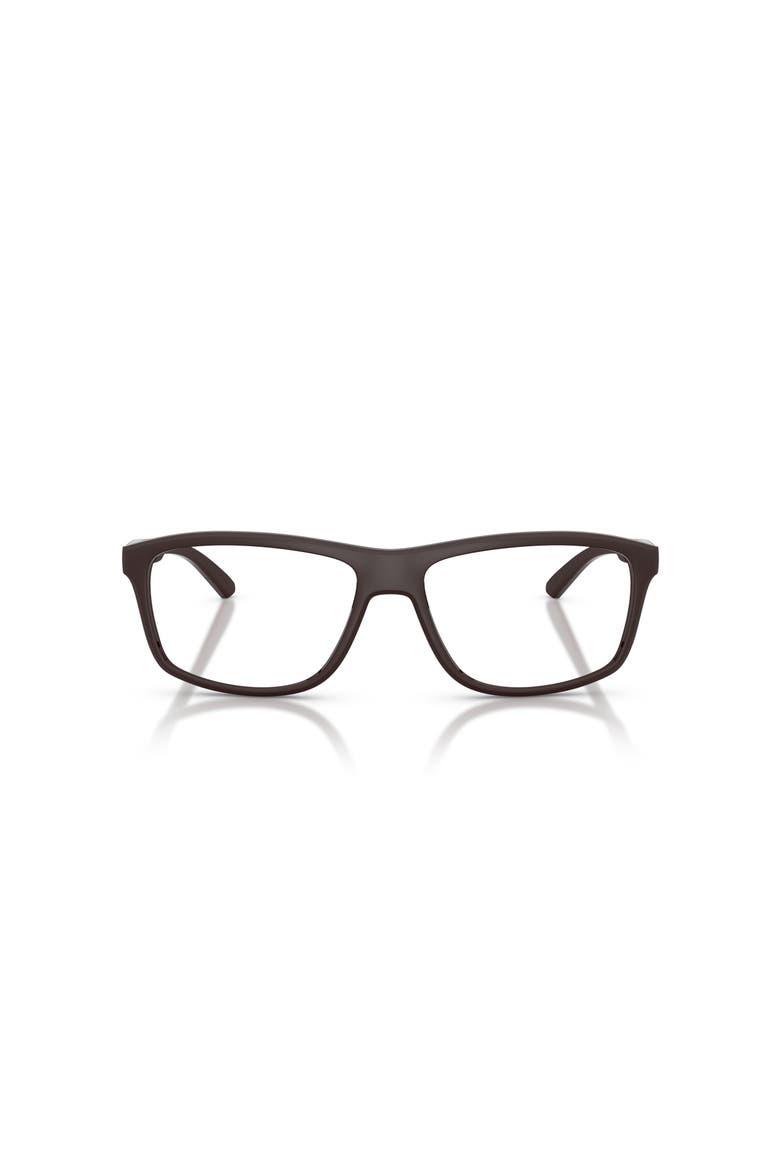 57mm Rectangle optical glasses, Alternate, color, Brown