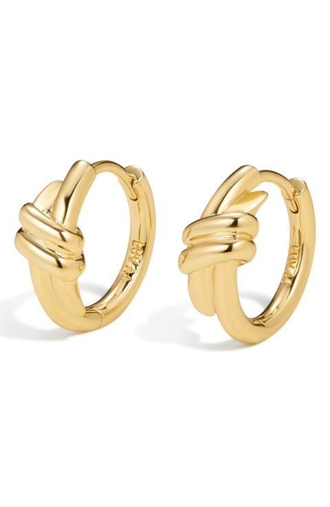 The Margaux Knot Hoop Earrings