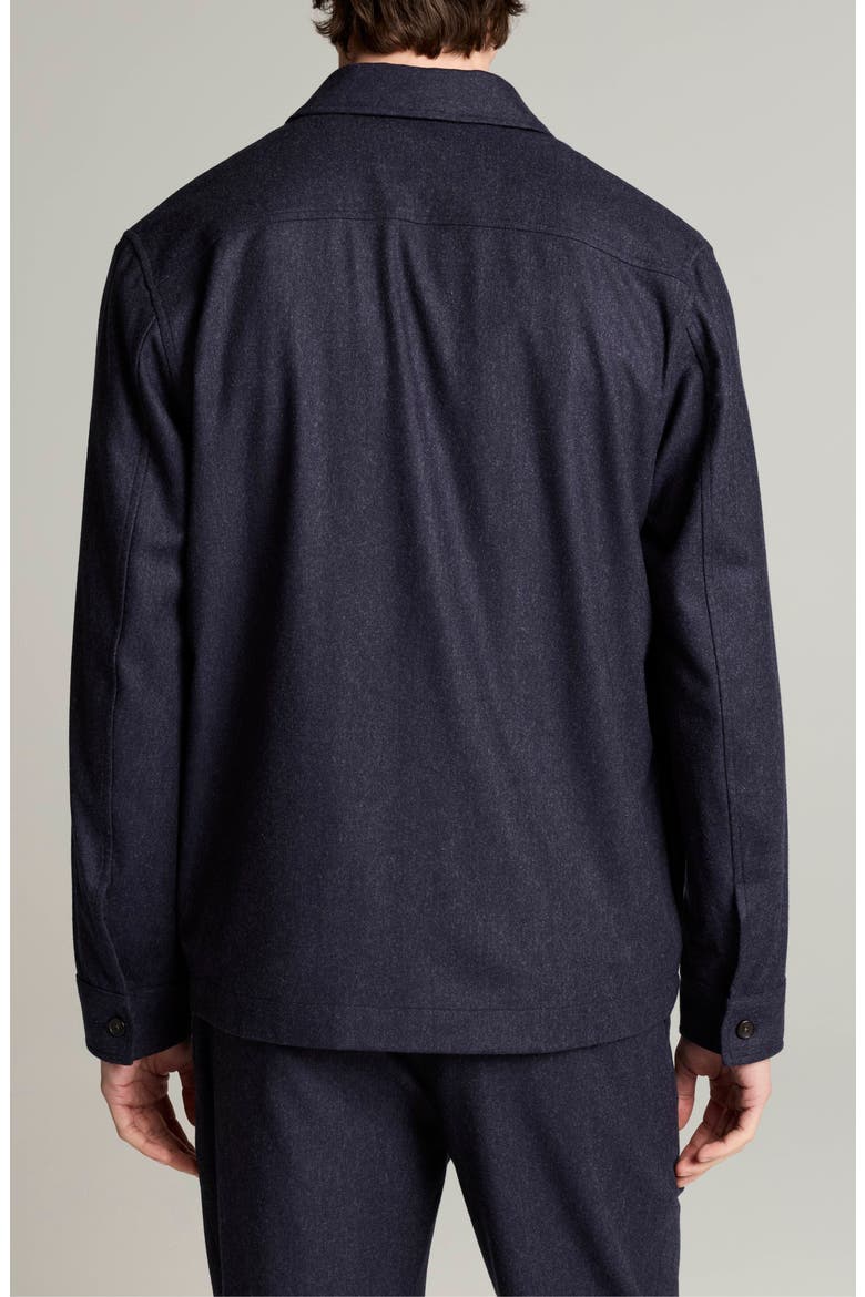 Twill Tailored Shirt Jacket, Alternate, color, COASTAL