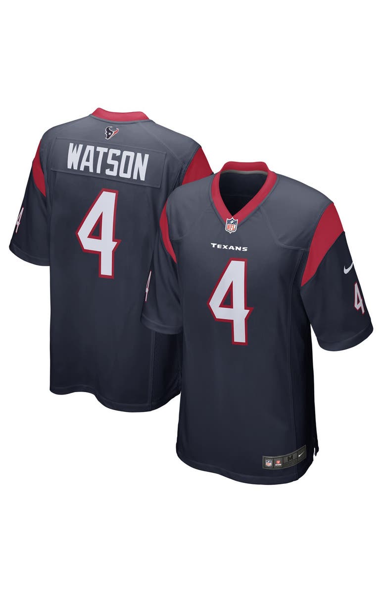 Nike Men's Nike Deshaun Watson Navy Houston Texans Game Jersey, Main, color, 