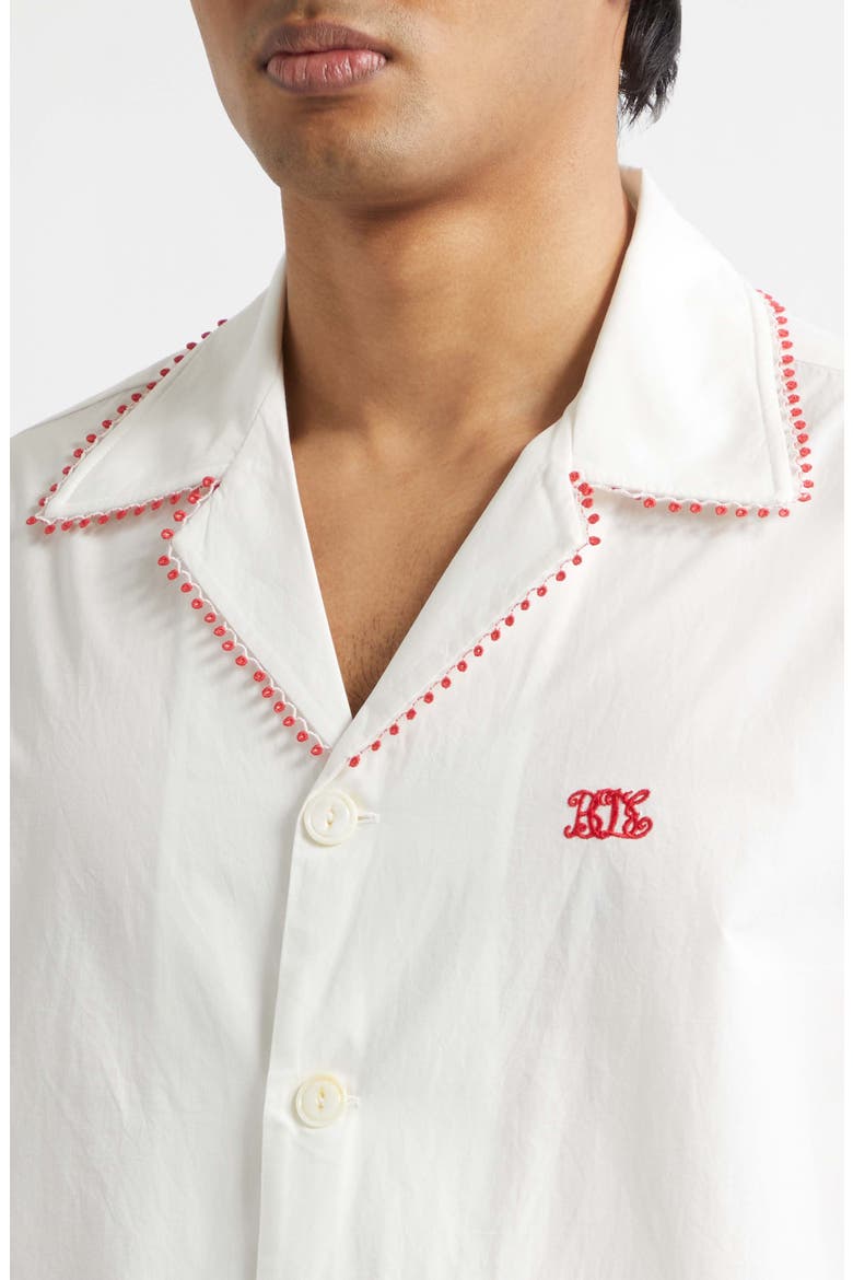 Rebud Cotton Voile Camp Shirt, Alternate, color, WHITE
