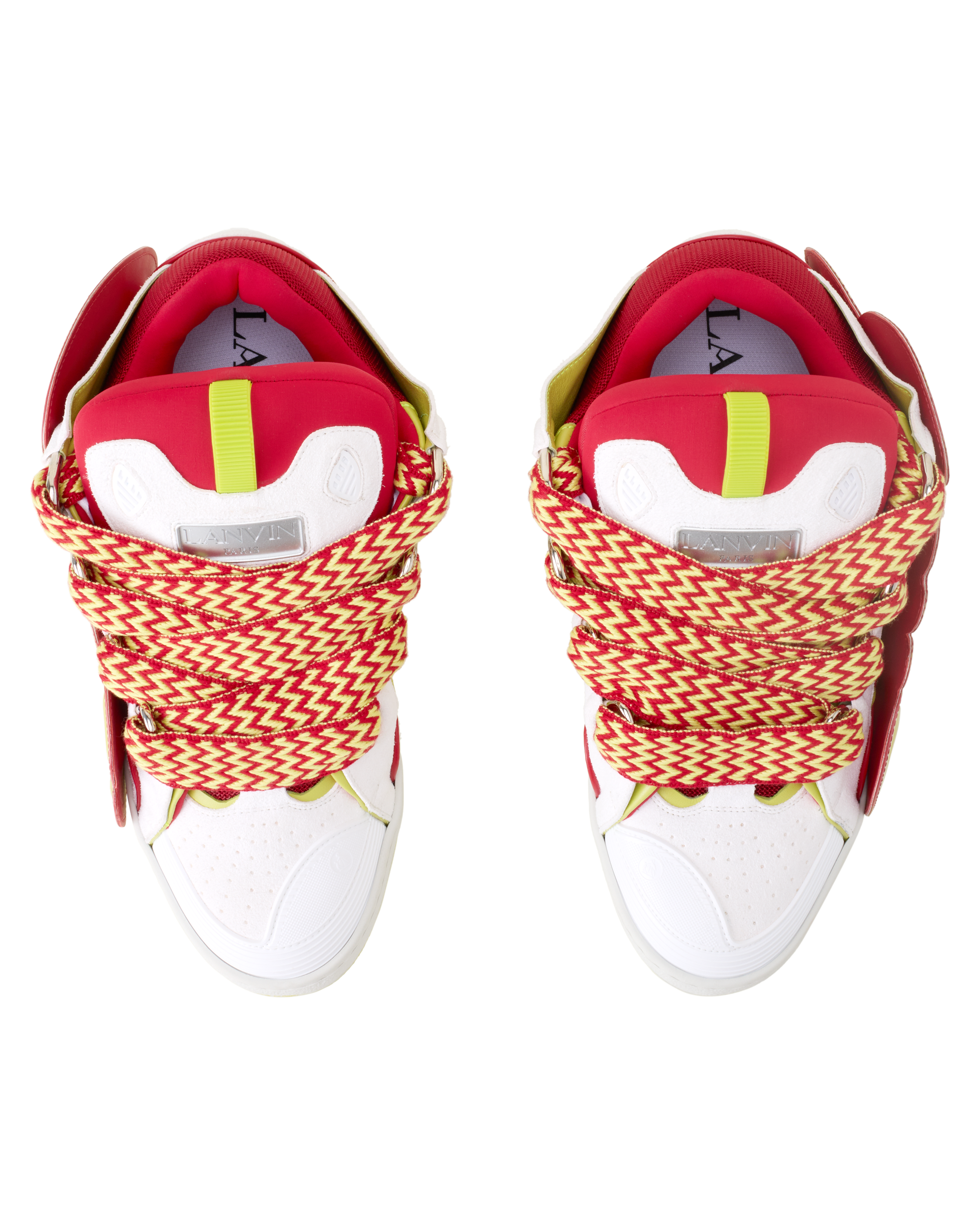 Lanvin Curb Patch Sneakers In Leather, Alternate, color, Colored