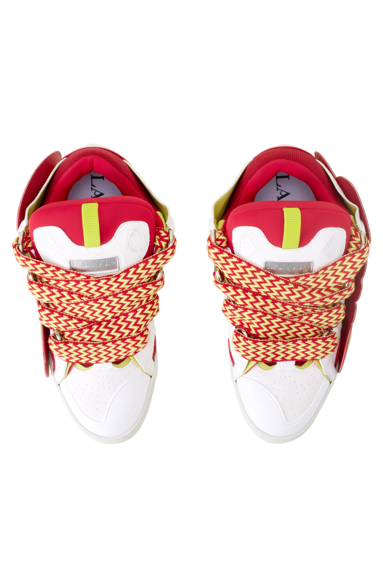 Lanvin Curb Patch Sneakers In Leather, Alternate, color, Colored