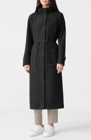 Mackage Magdalena Water Repellent Raincoat with Stowaway Hood