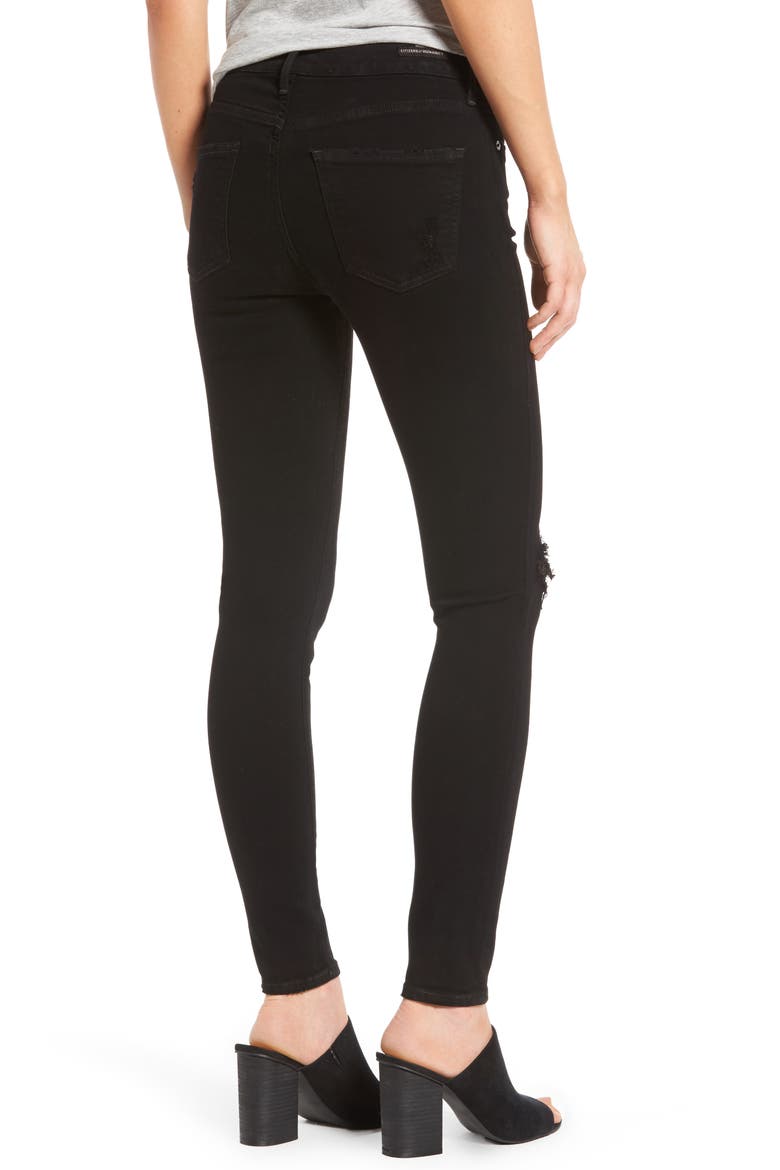 Rocket High Waist Skinny Jeans, Alternate, color, BLACK ECHOES
