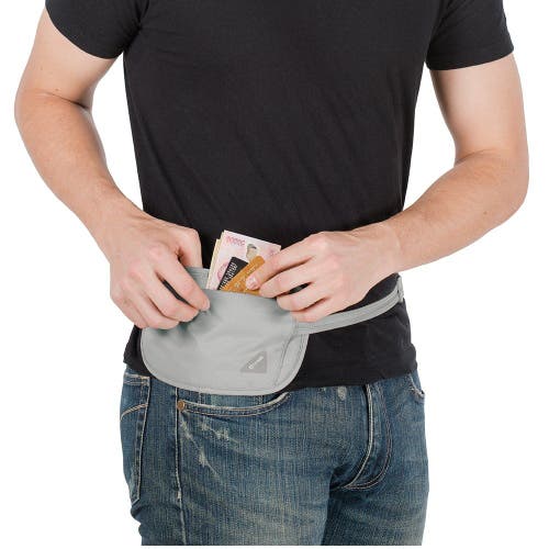 Pacsafe Coversafe X100 Anti-theft Rfid Blocking Waist Wallet Neutral Grey In Gray