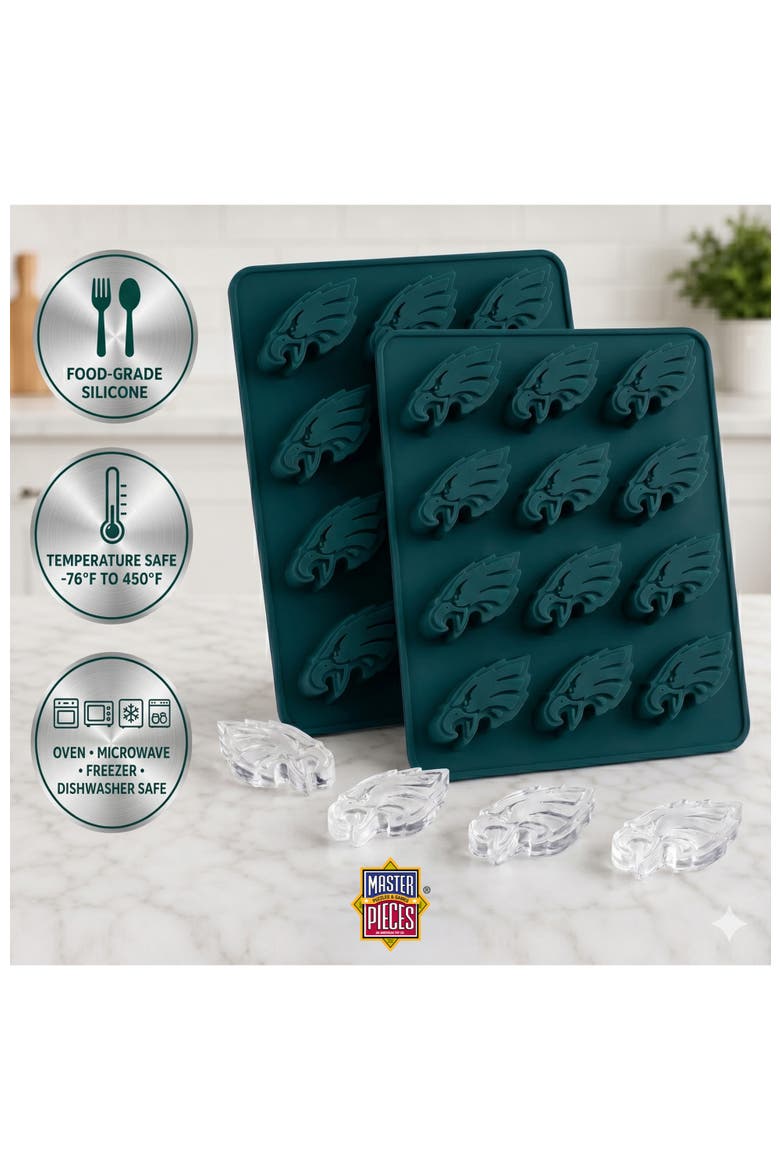 Philadelphia Eagles Ice Cube Tray, Alternate, color, Multicolor