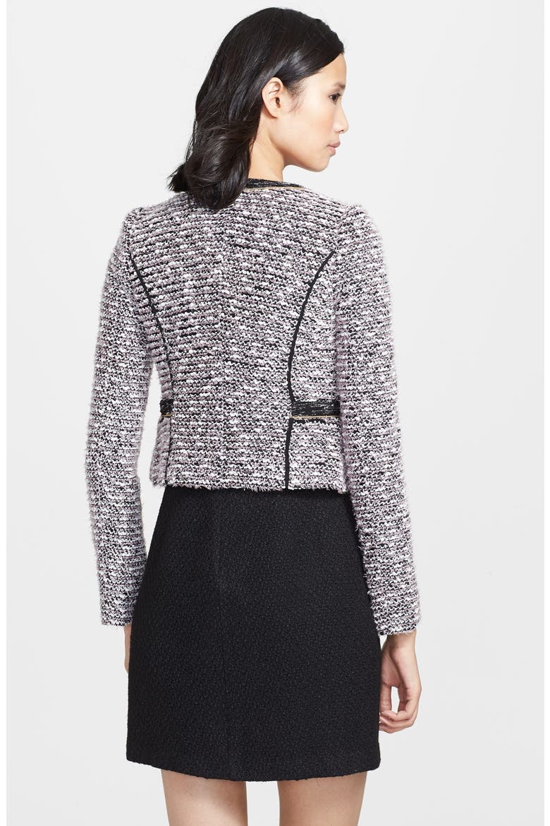 'Lisette' Cropped Tweed Jacket, Alternate, color, PINK