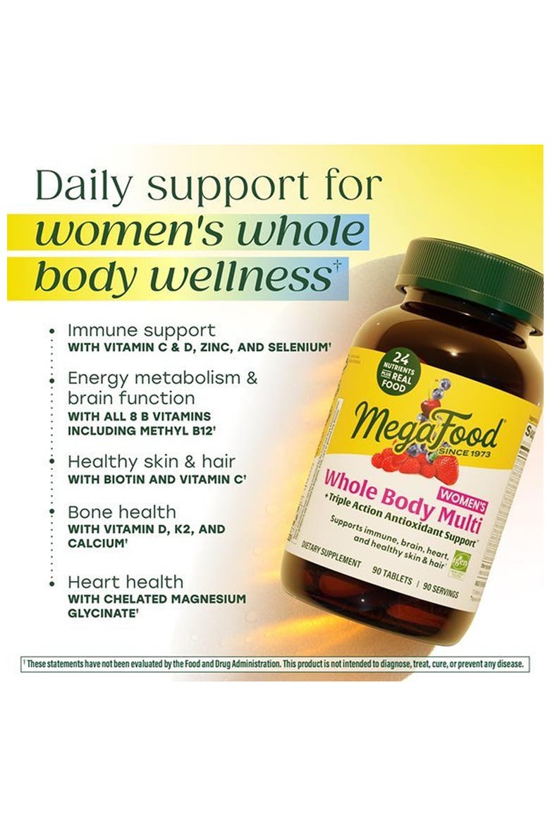 Whole Body Multivitamin For Women with Magnesium Glycinate, Biotin, Vegetarian, 90 Tablets, Alternate, color, None
