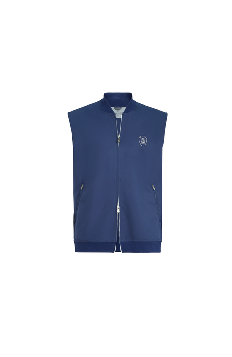 Nylon vest with logo