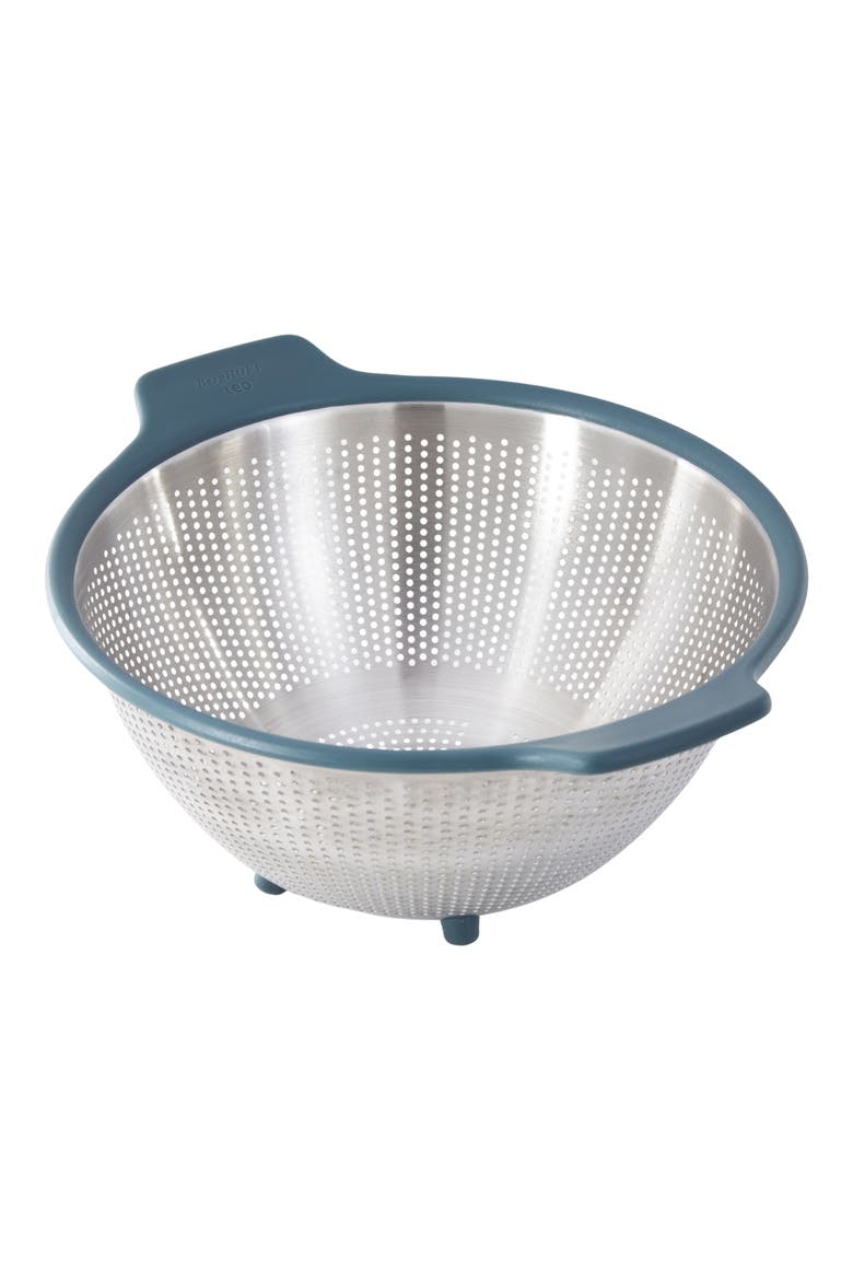 Leo 18/10 Stainless Steel Colander, Main, color, SILVER