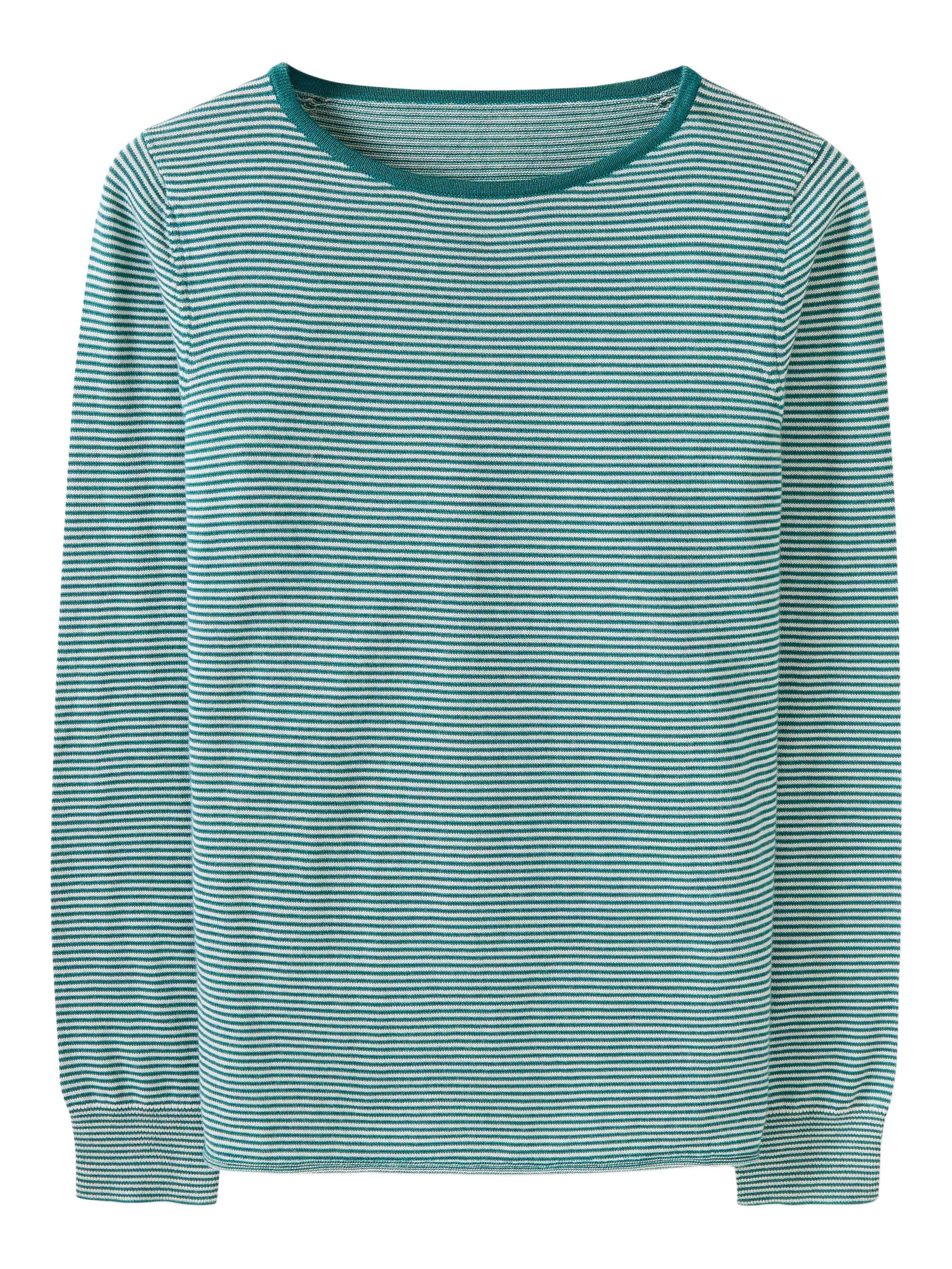 Merino Fine Knit Boat Neck Sweater - image 2