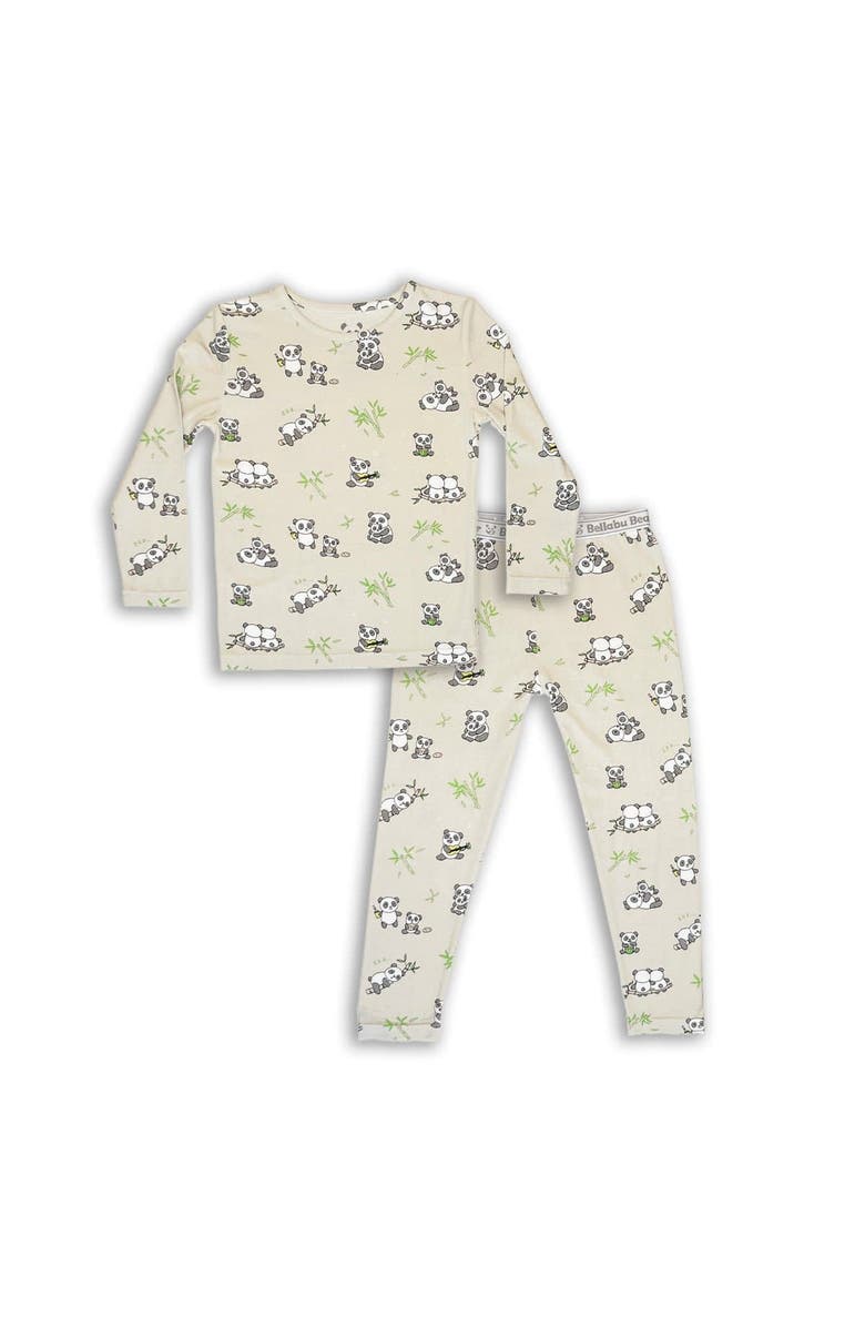 Bellabu Bear Kids' Panda Set of 2 Piece Pajamas, Main, color, Panda