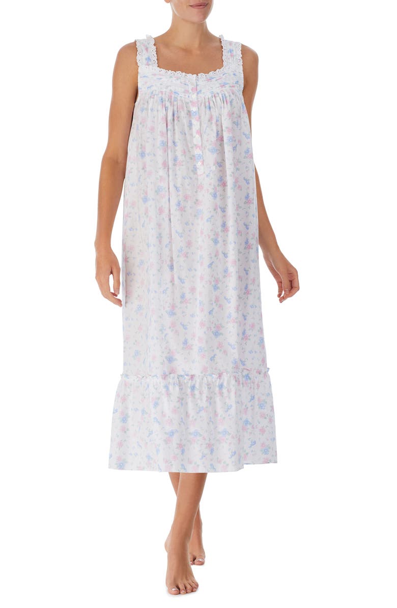 Eileen West Sleeveless Cotton Ballet Nightgown, Main, color,
