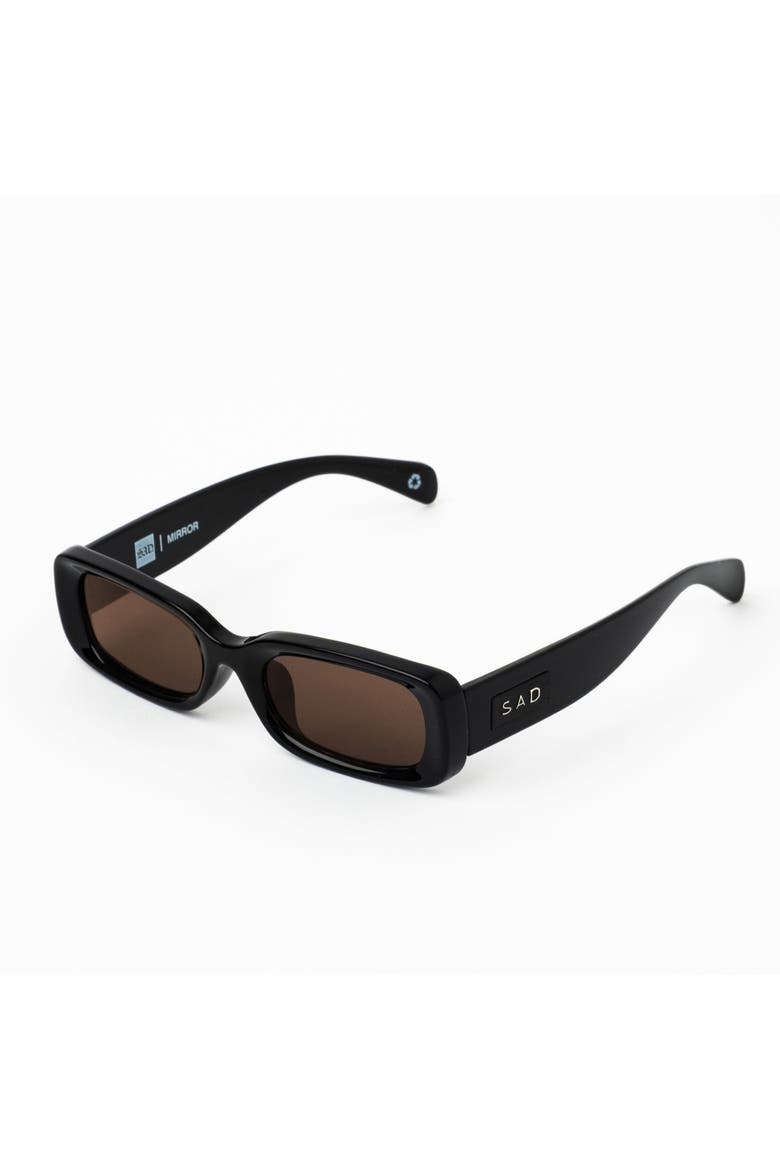 Mirror Sunglasses, Alternate, color, Gloss Black