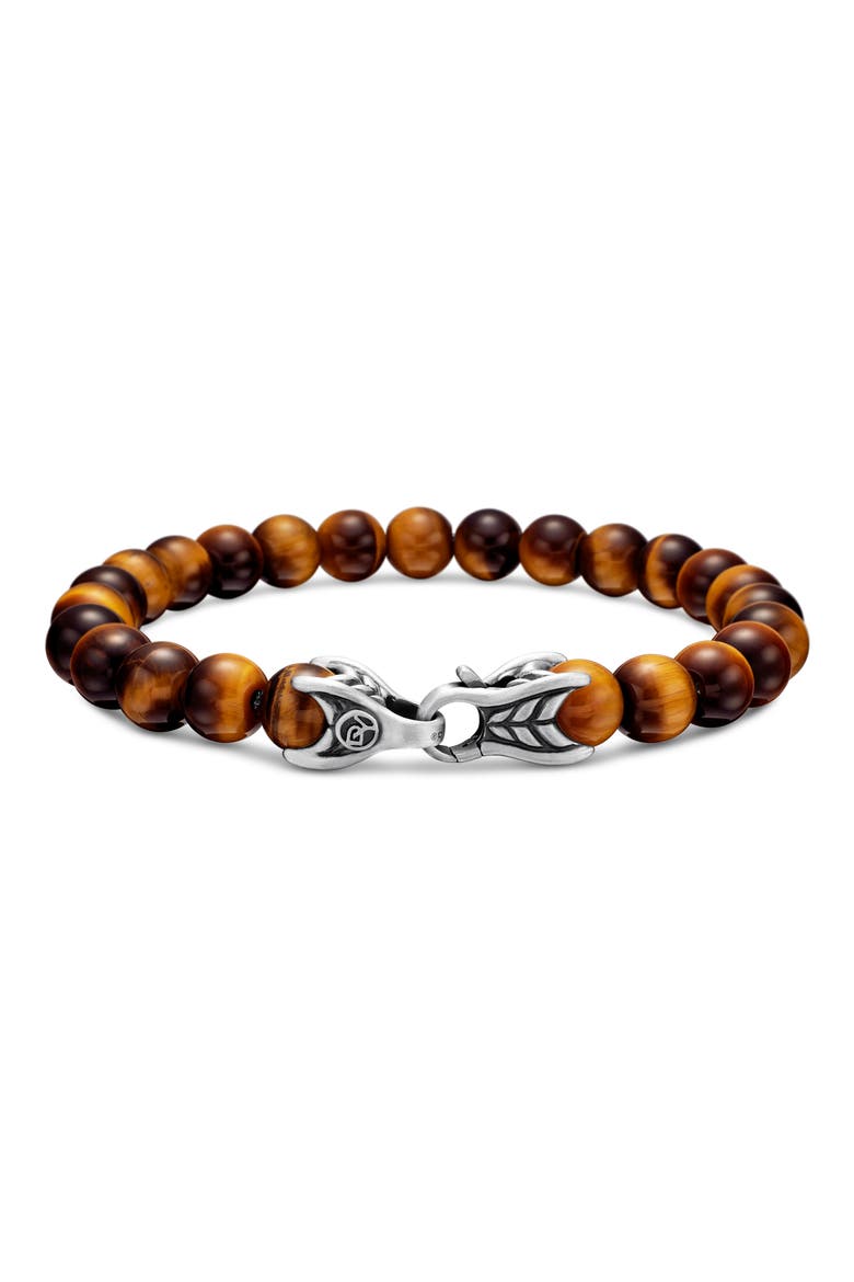 Men's Spiritual Beads Bracelet, Alternate, color, TIGER EYE
